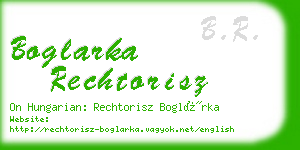 boglarka rechtorisz business card